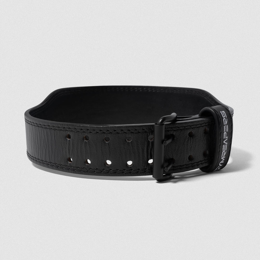 GYMREAPERS | Cinturón Leather Black