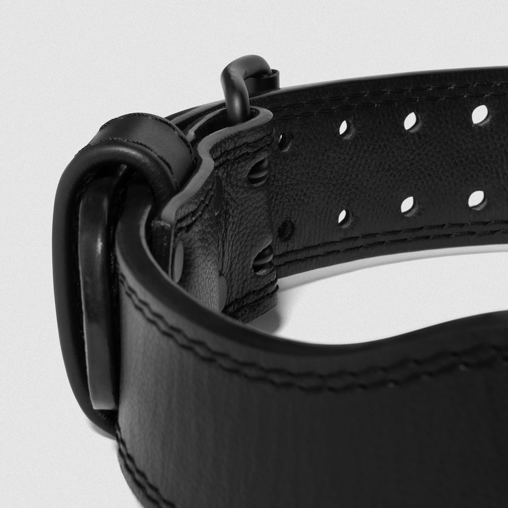 GYMREAPERS | Cinturón Leather Black