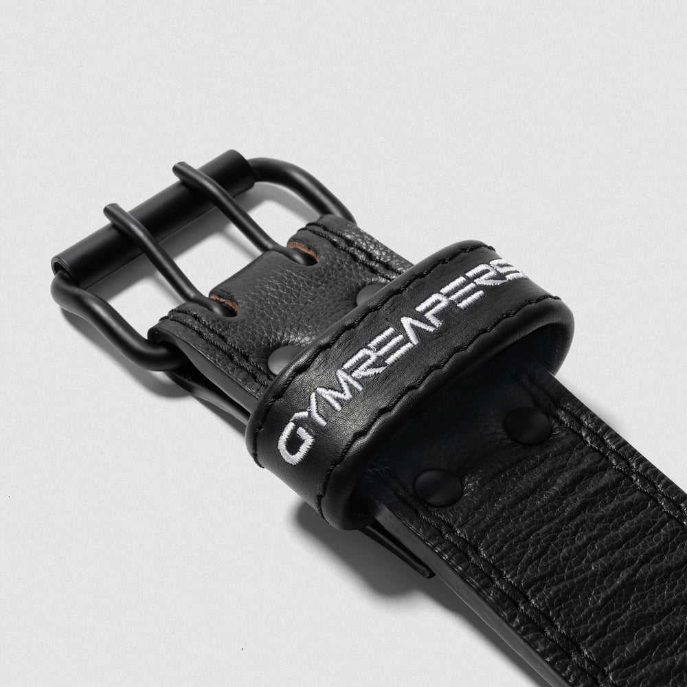 GYMREAPERS | Cinturón Leather Black