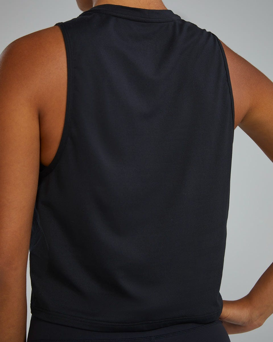 TYR | Cropped Tech Tank Black