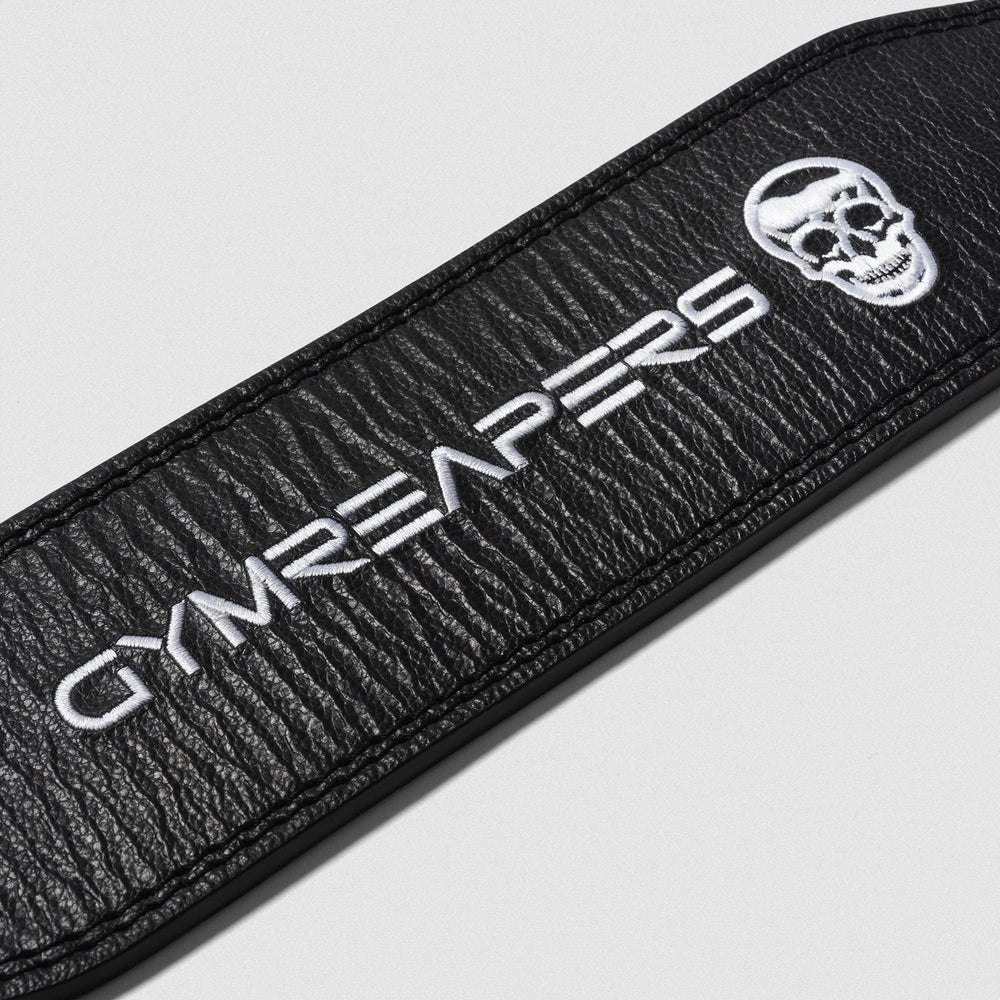 GYMREAPERS | Cinturón Leather Black