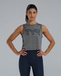 TYR | Cropped Tech Tank Grey