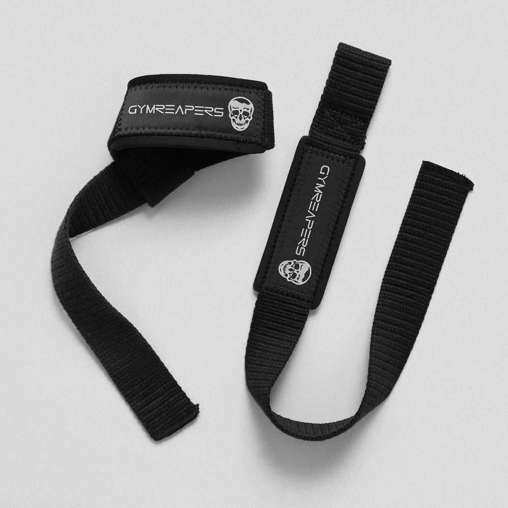 GYMREAPERS | Lifting Straps Black/White