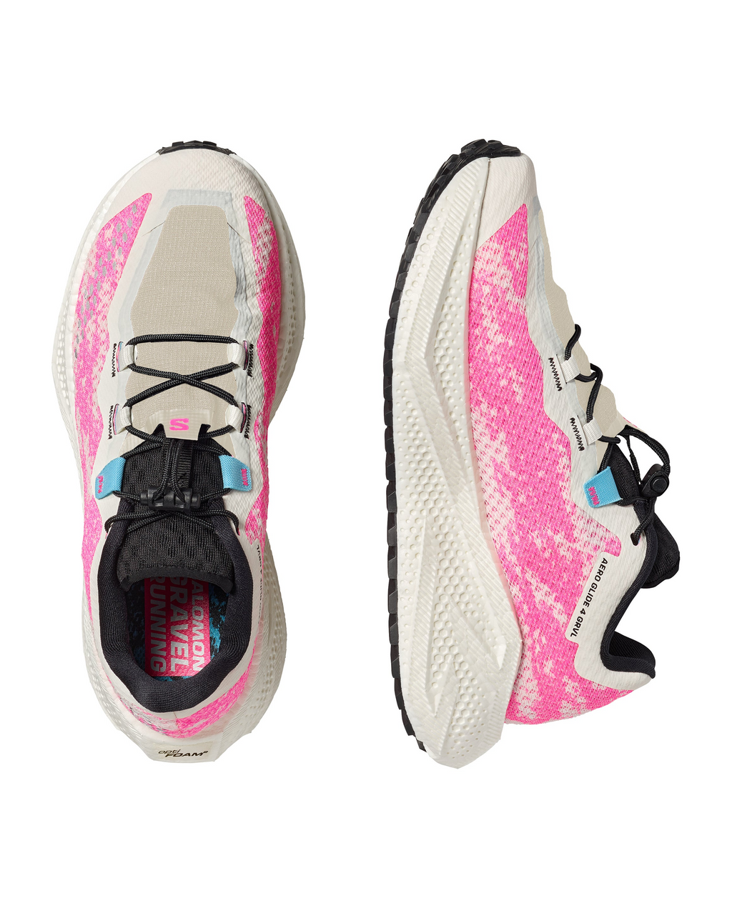 SALOMON | AERO GLIDE 4 GRVL Vanilla Ice / Knockout Pink / Black DE DAMA
