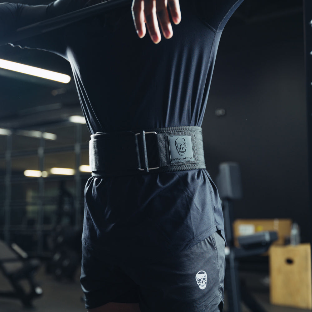 GYMREAPERS | Cinturón Quick Locking Black/Black