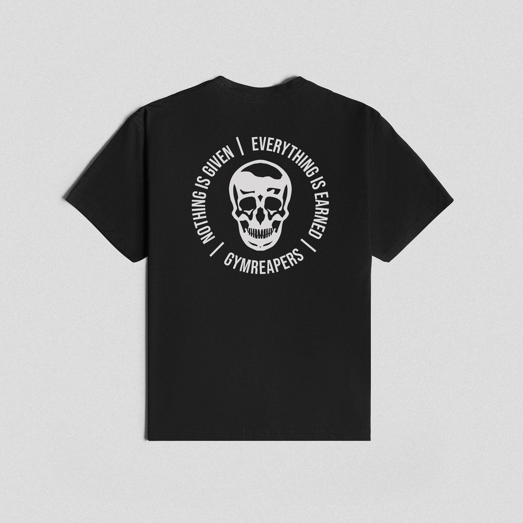 GYMREAPERS | Playera con sello Black/White