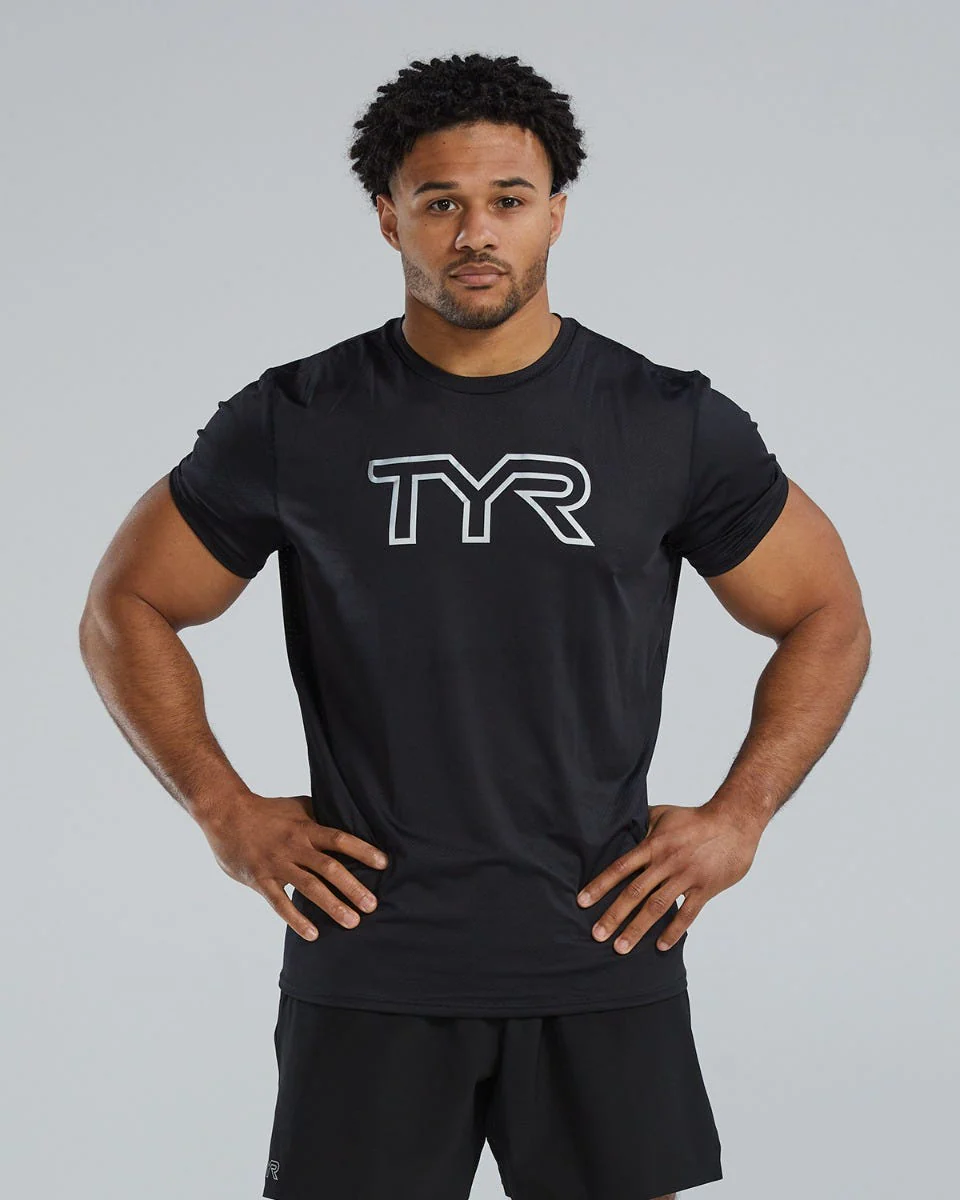 TYR | Playera Airtec Logo Black