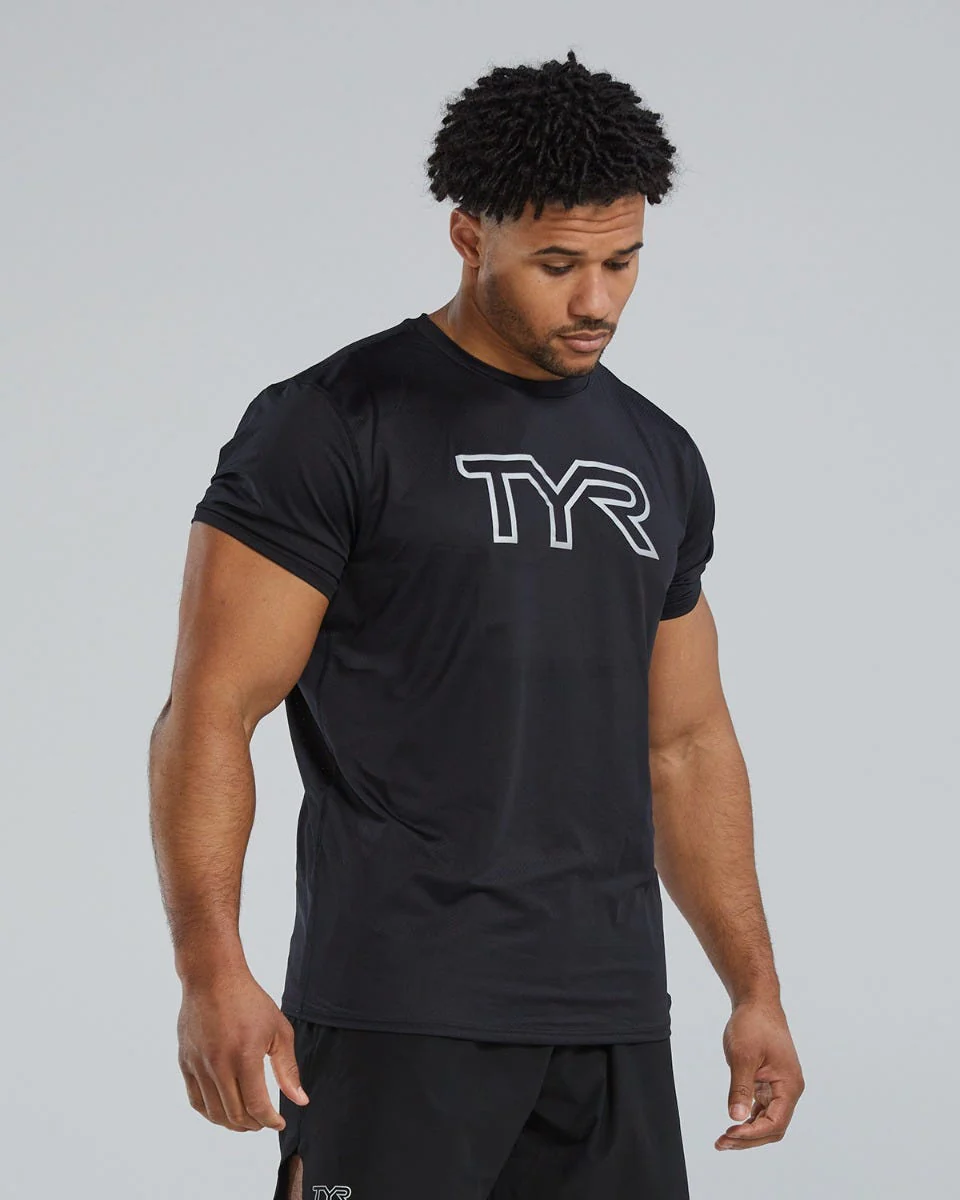 TYR | Playera Airtec Logo Black