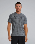 TYR | Playera Airtec Logo Heather Grey