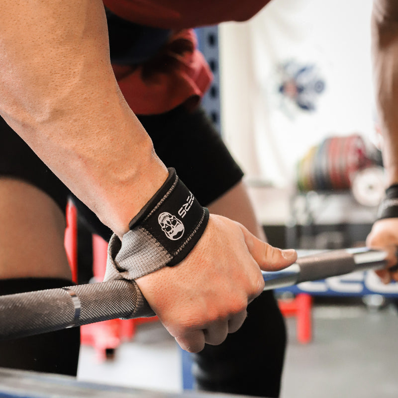 GYMREAPERS | Lifting Straps Black/White