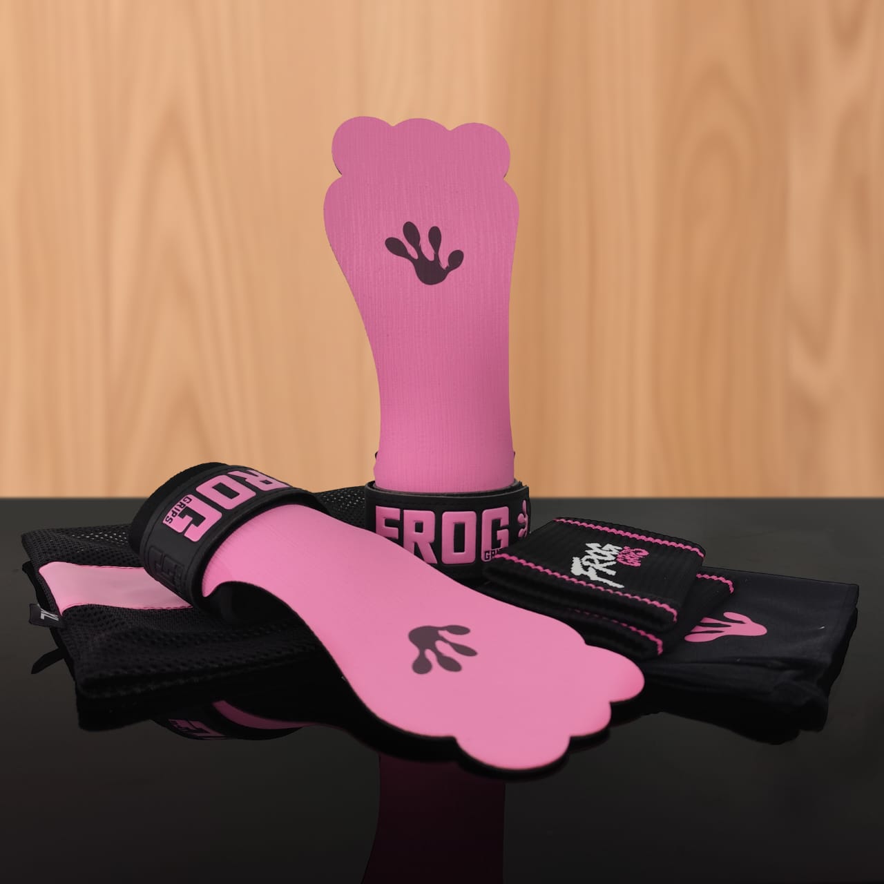 FROG GRIPS | ELITE HYBRID - Fingerless Pink